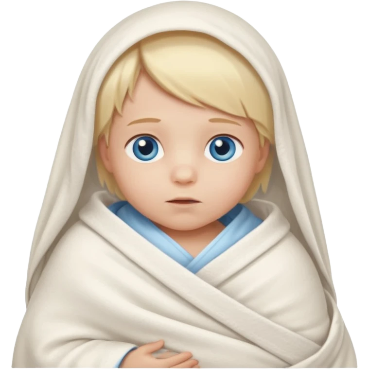 blond blue eye newborn alone emoji