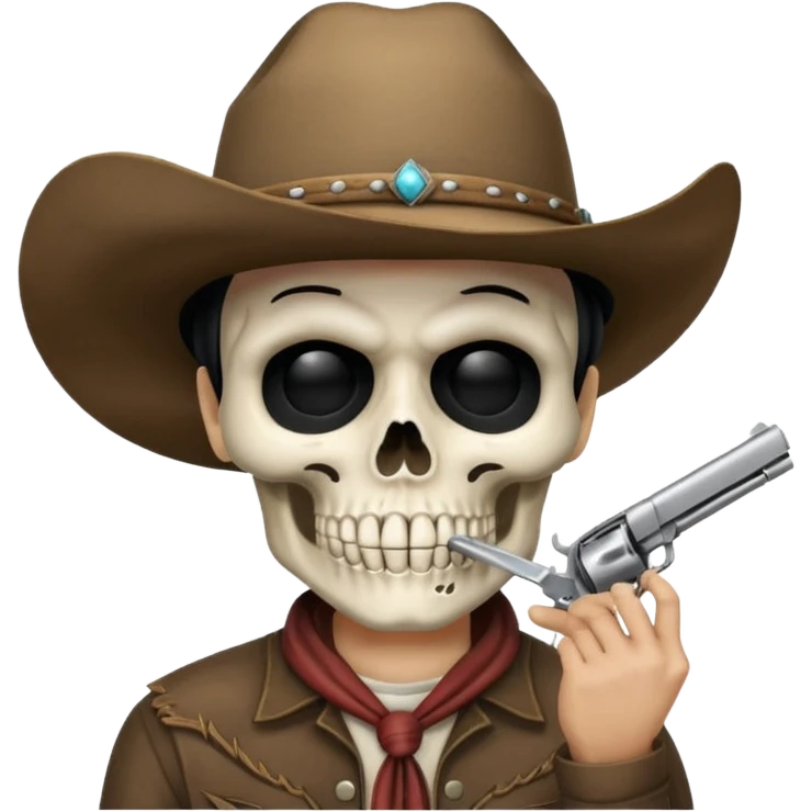 Combine these 3 emojis💀🤠🤫 emoji