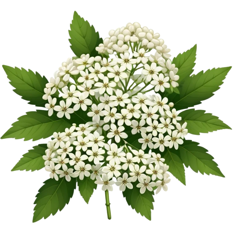 Elderberry white flowers a lot  emoji