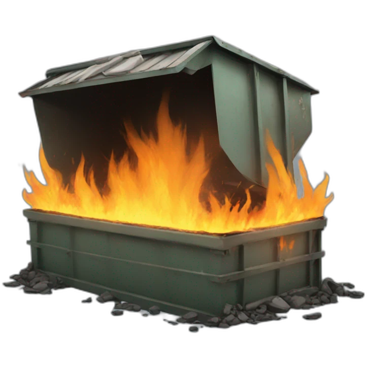 Dumpster fire emoji