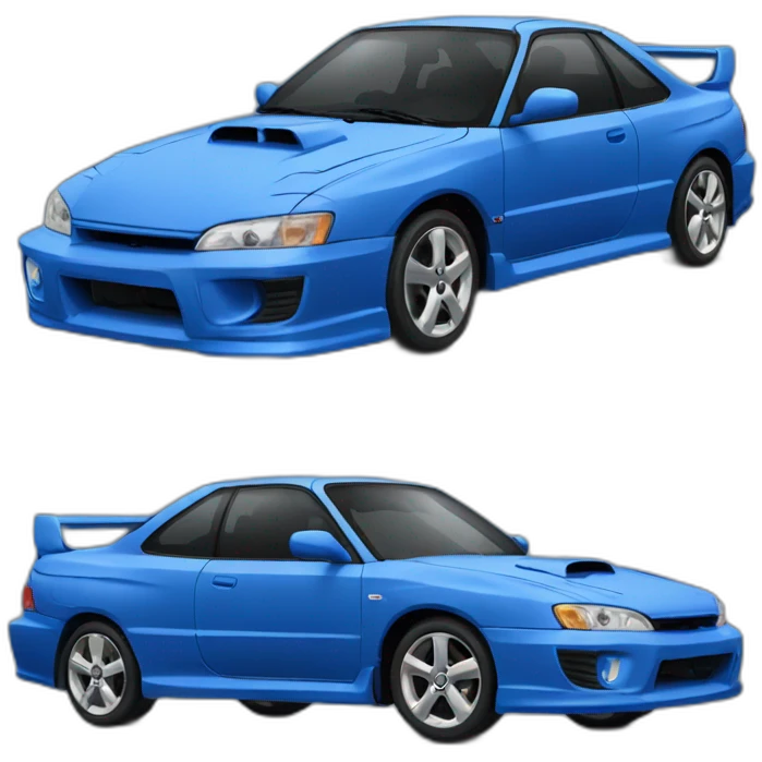 Blue Subaru 22b emoji