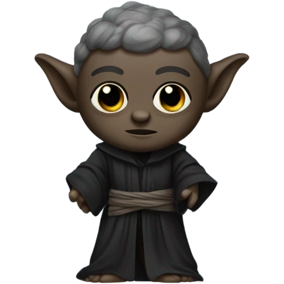 black yoda emoji