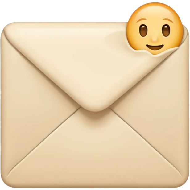 Letter color pale beige creamy emoji