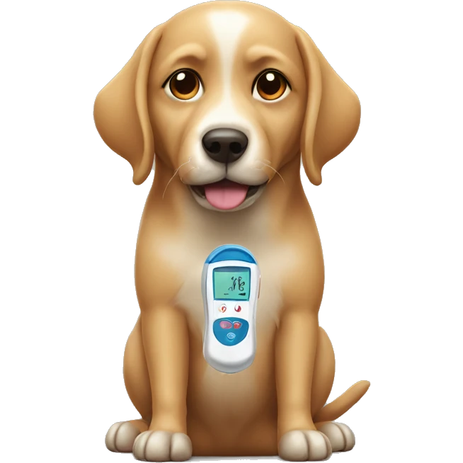 dog with diabete emoji