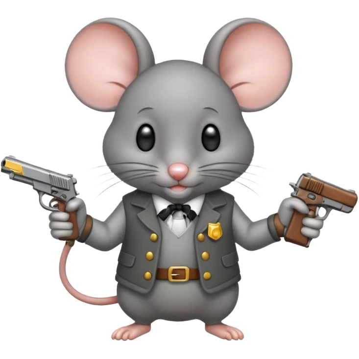 🐁🔫 belico emoji