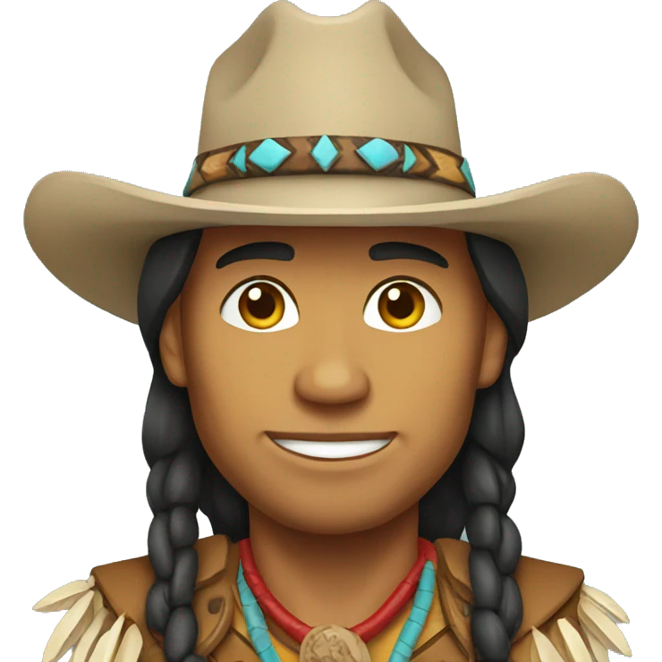 native american cowboy emoji