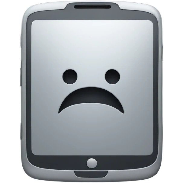 Gray Smartphone with X letter inside emoji