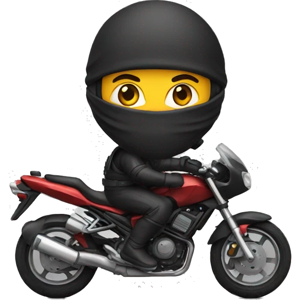 Ninja in motorbike emoji