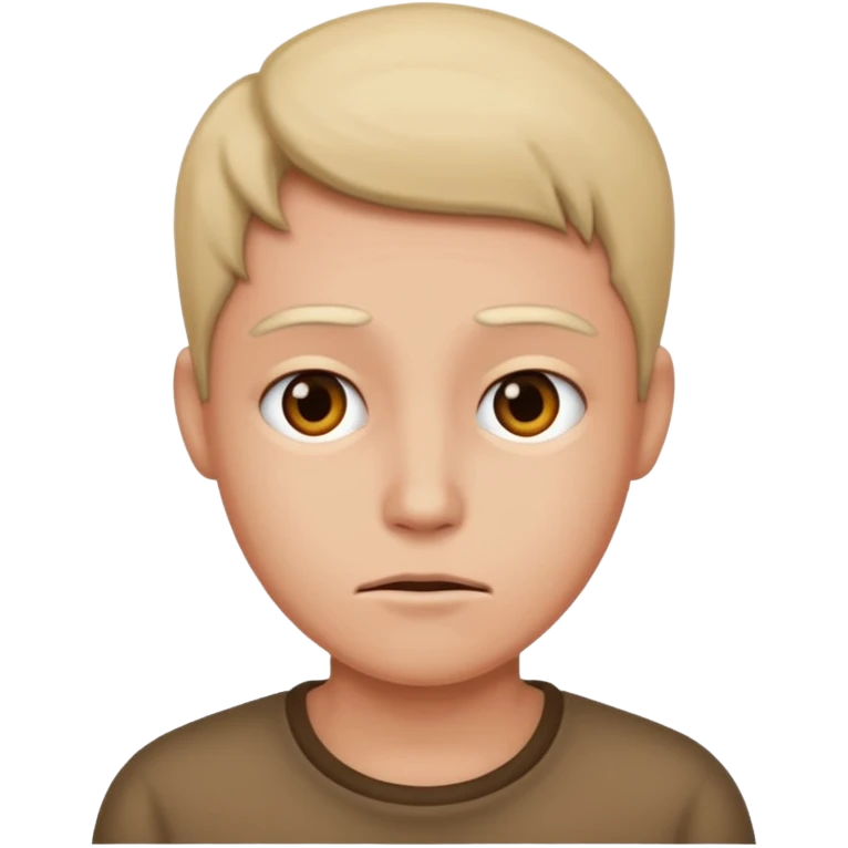 Um rosto irônico emoji