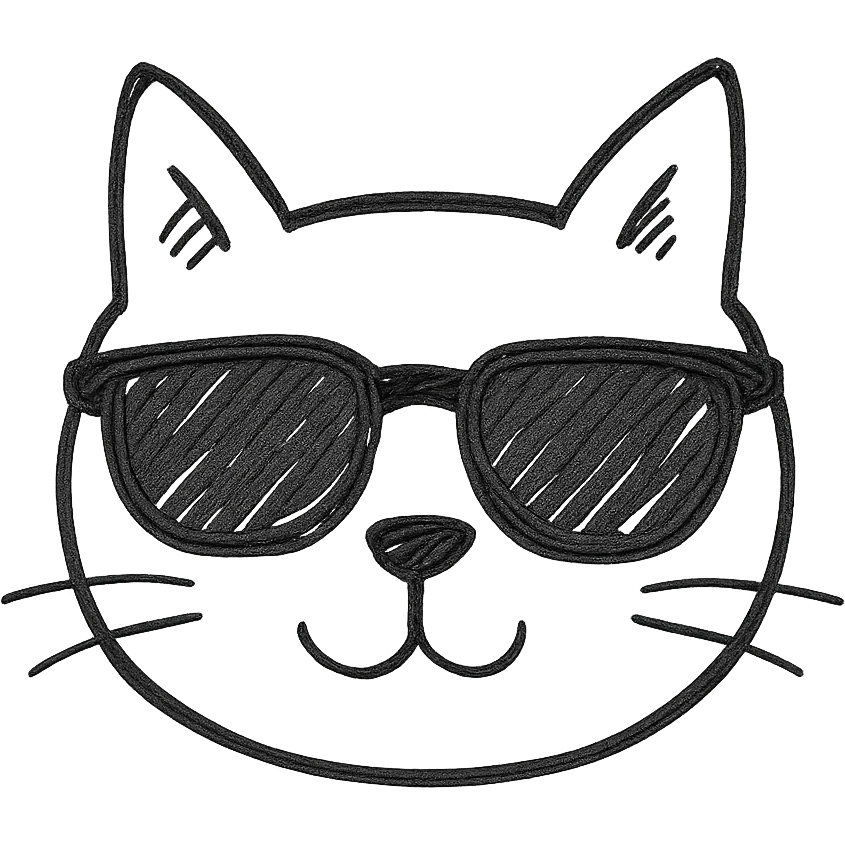 cat wearing sunglasses emoji