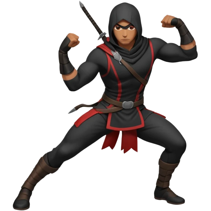 assassin male pose emoji