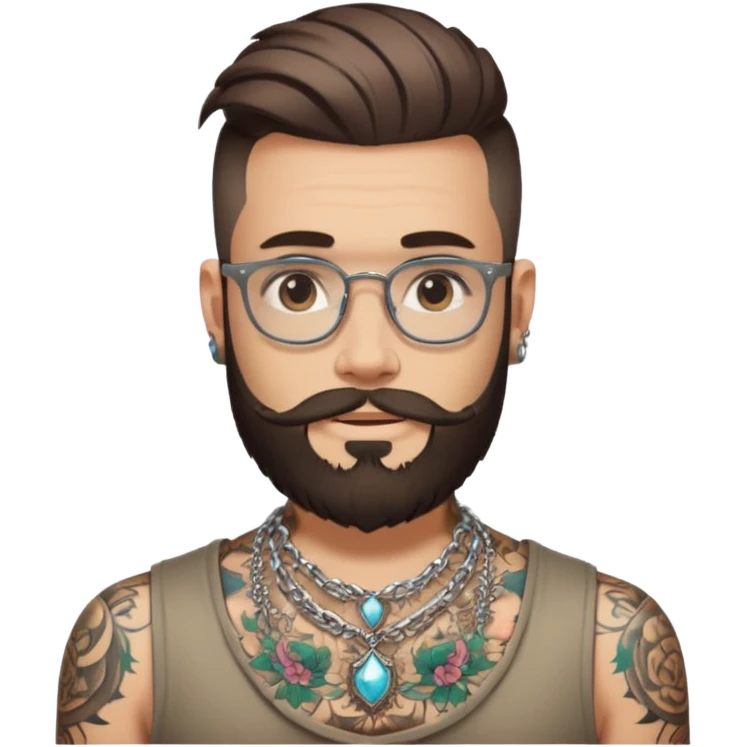 necklace hipster emoji