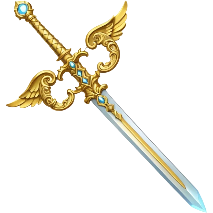 angel sword emoji