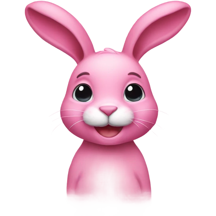 Pink bunny emoji
