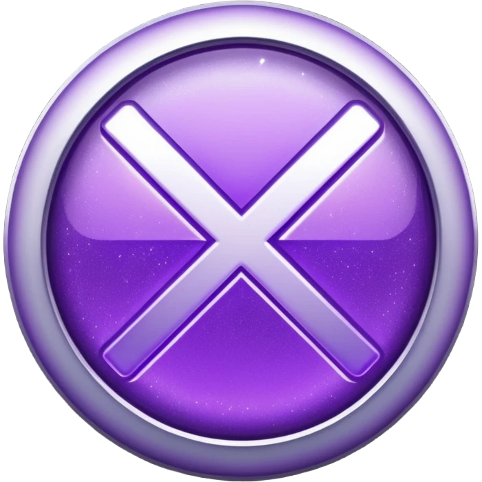 glitter purple symbol cancel emoji
