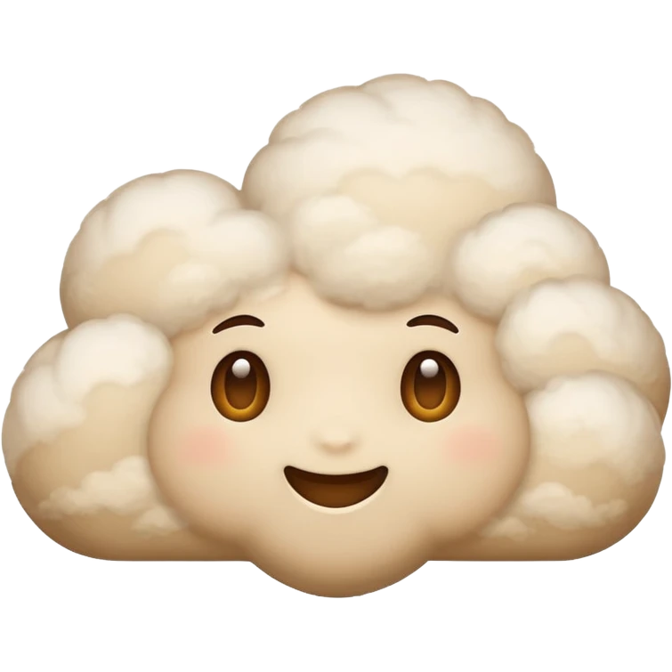 beige cloud emoji