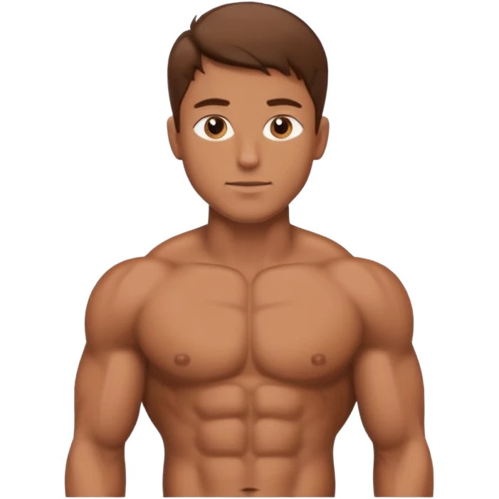 Male core and chest emoji