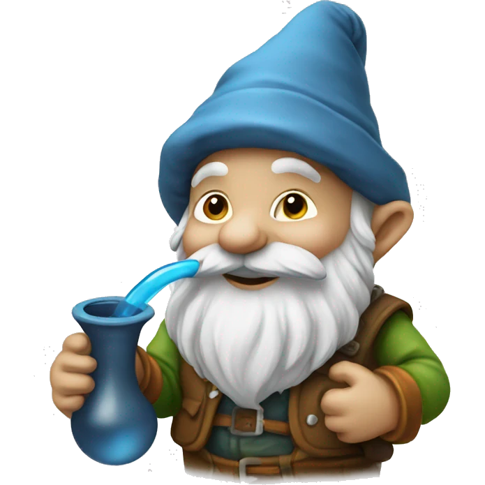 Gnome with a water pipe emoji