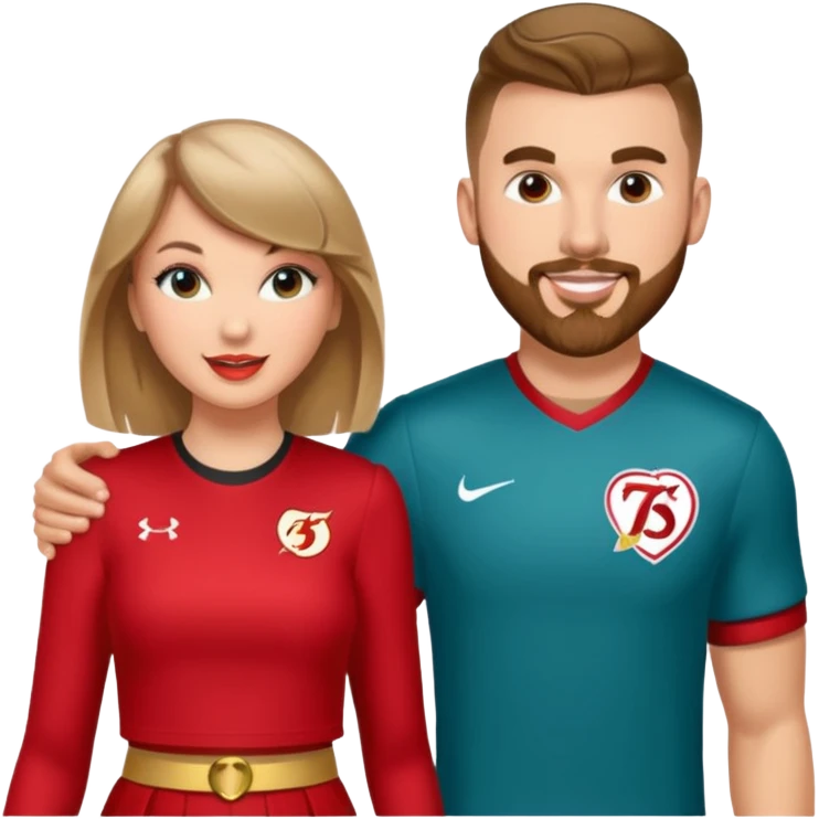 Taylor Swift and Travis kelce emoji
