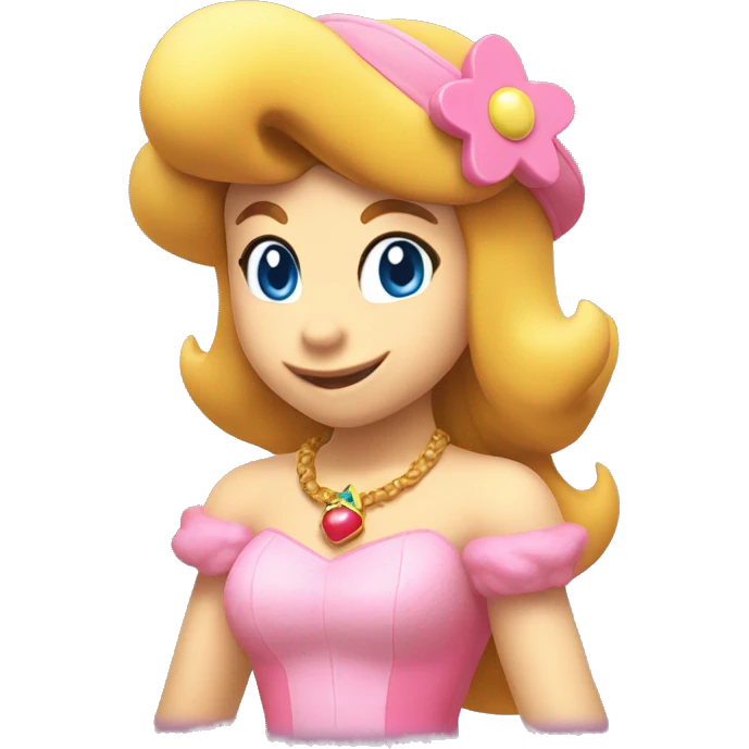 Princess Peach mixed with Donkey Kong emoji