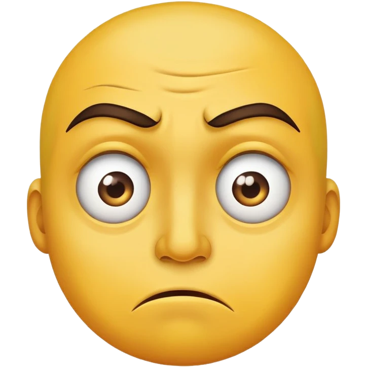 Side eye emoji with disgusted face emoji