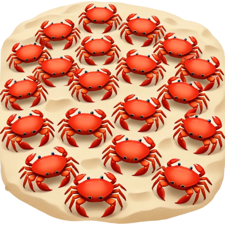An army of small crabs emoji