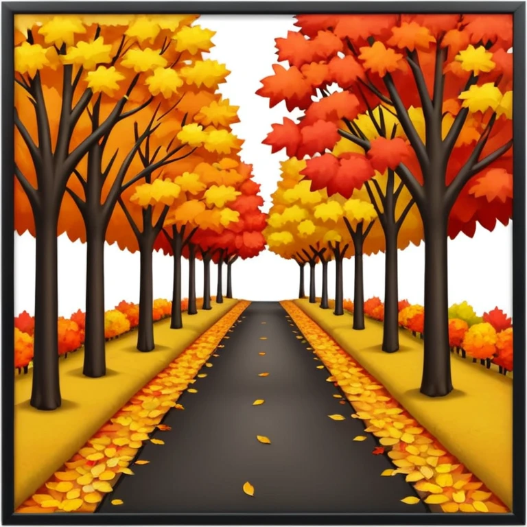 park in autumn emoji