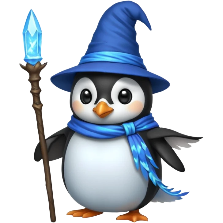 Penguin Wizard emoji