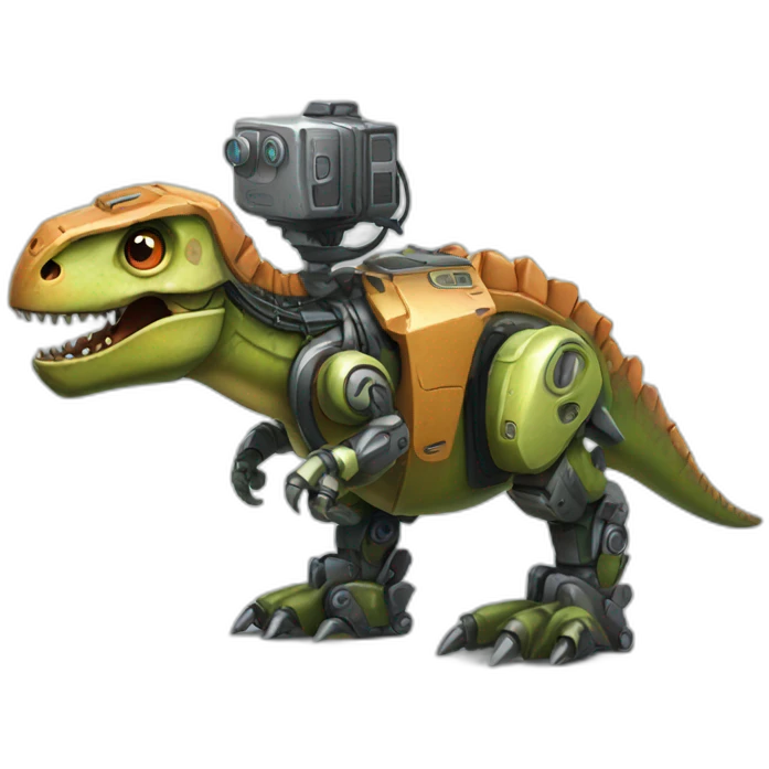 Dinosaur robot emoji