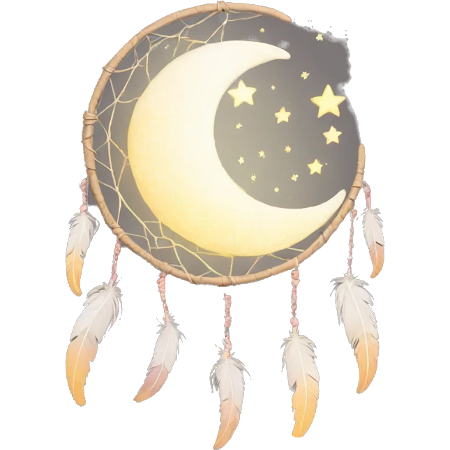 crescent-stars-dreamcatcher emoji