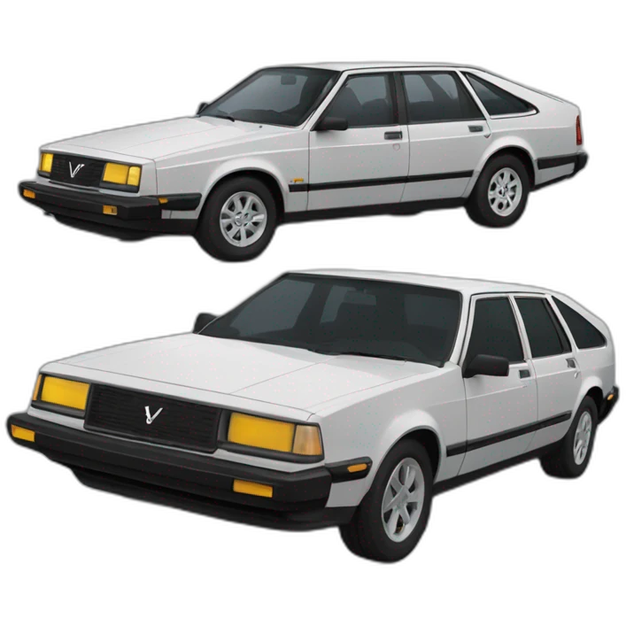 Tesla Volvo 740 emoji