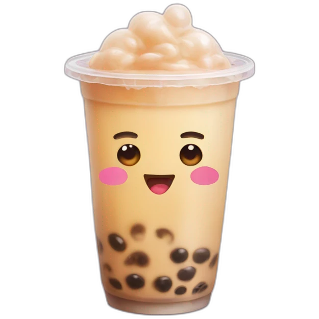 bubble tea joy crying emoji