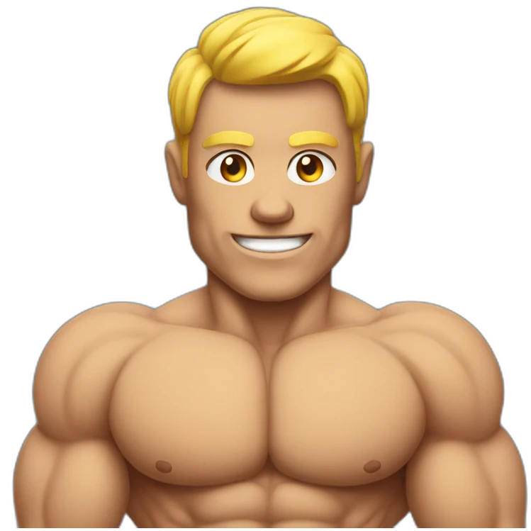 muscle man emoji