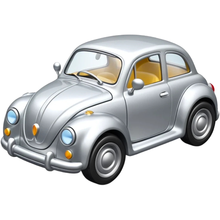 all silver toy car emoji