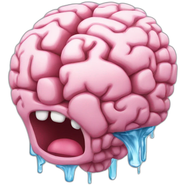 brain melting like a ice cube emoji