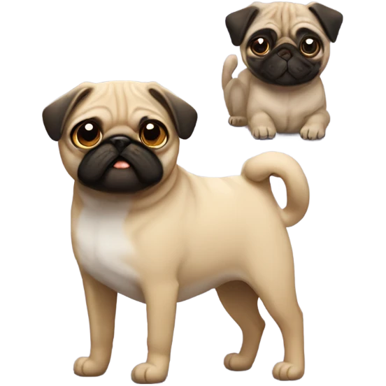 gato y pug emoji
