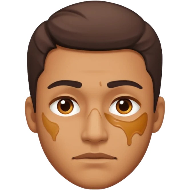 bruise on the man face emoji