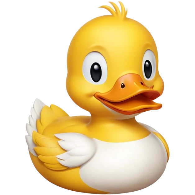 Smiley face with duck emoji