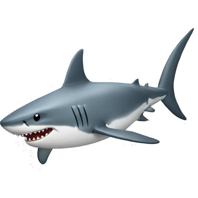 Flying shark emoji