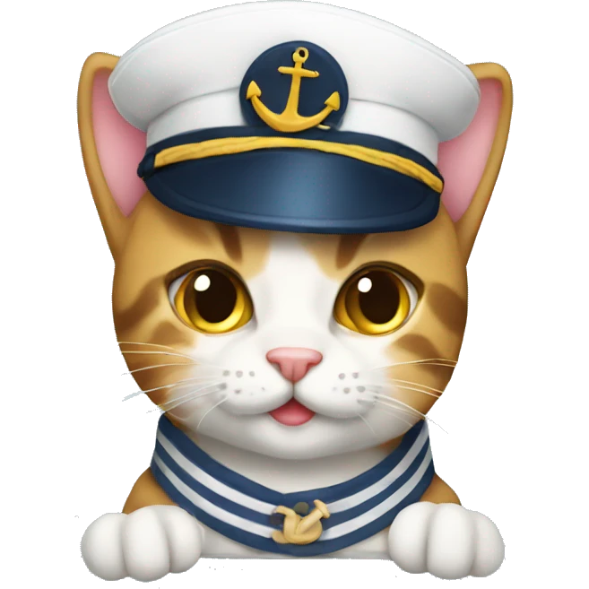 sailor cat birthday emoji