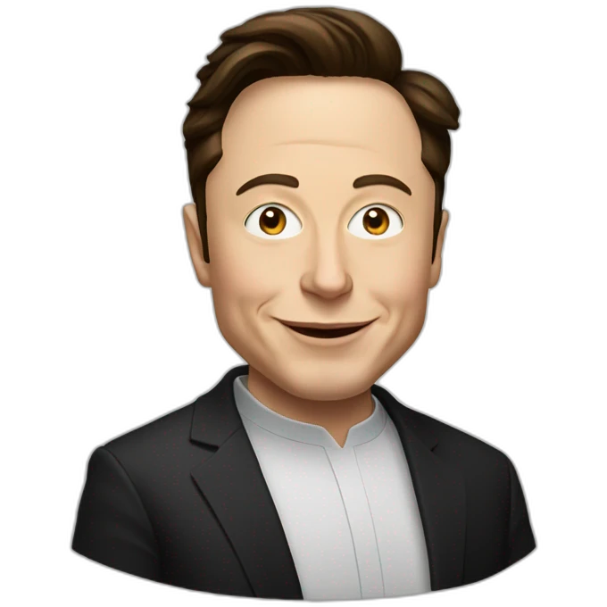 Elon musk as a Jew emoji