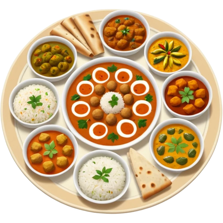 Indian food Thali emoji