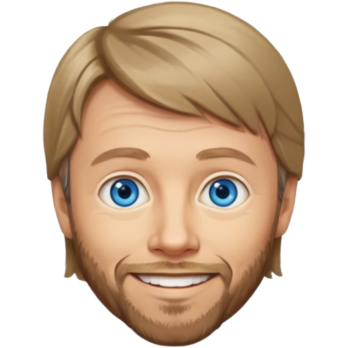 Bjorn Ulvaeus with blue eyes emoji