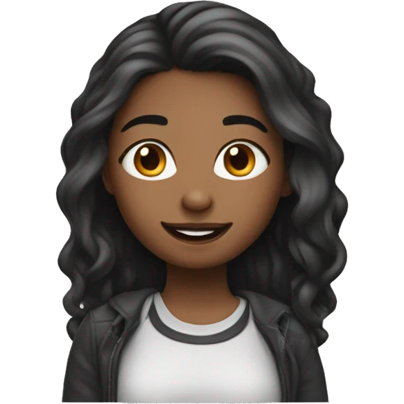 Girl take a sephie emoji