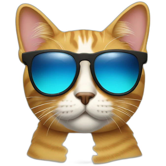 Cat with sunglasses emoji