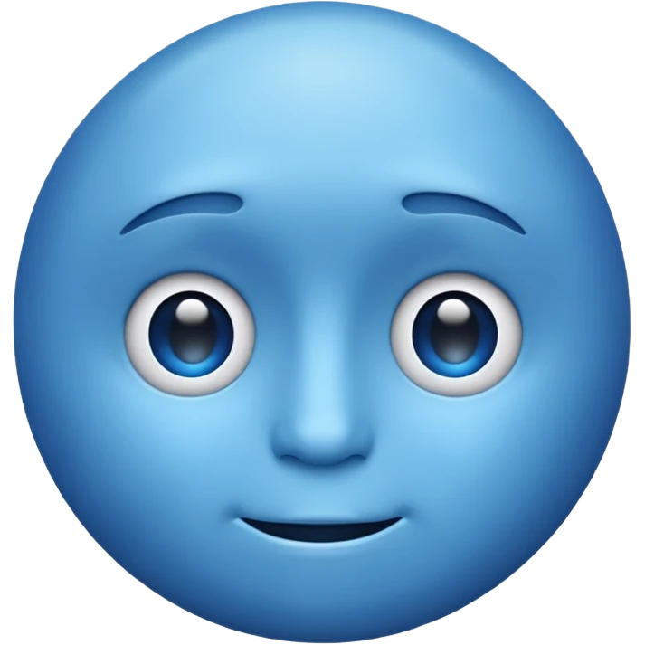 Blue face emoji  emoji