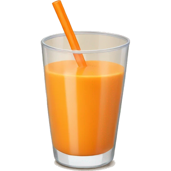 Orange smoothie  emoji