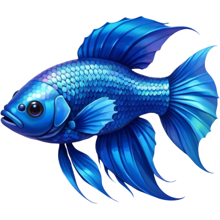 Blue Betta Fish emoji