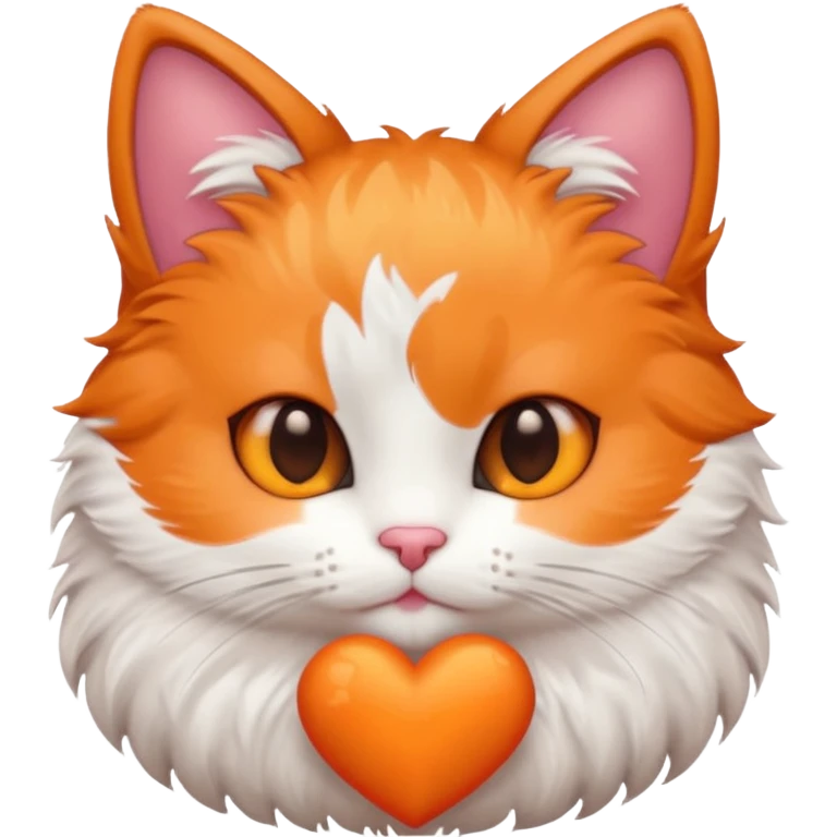 Hello  kiti avec un coeur emoji