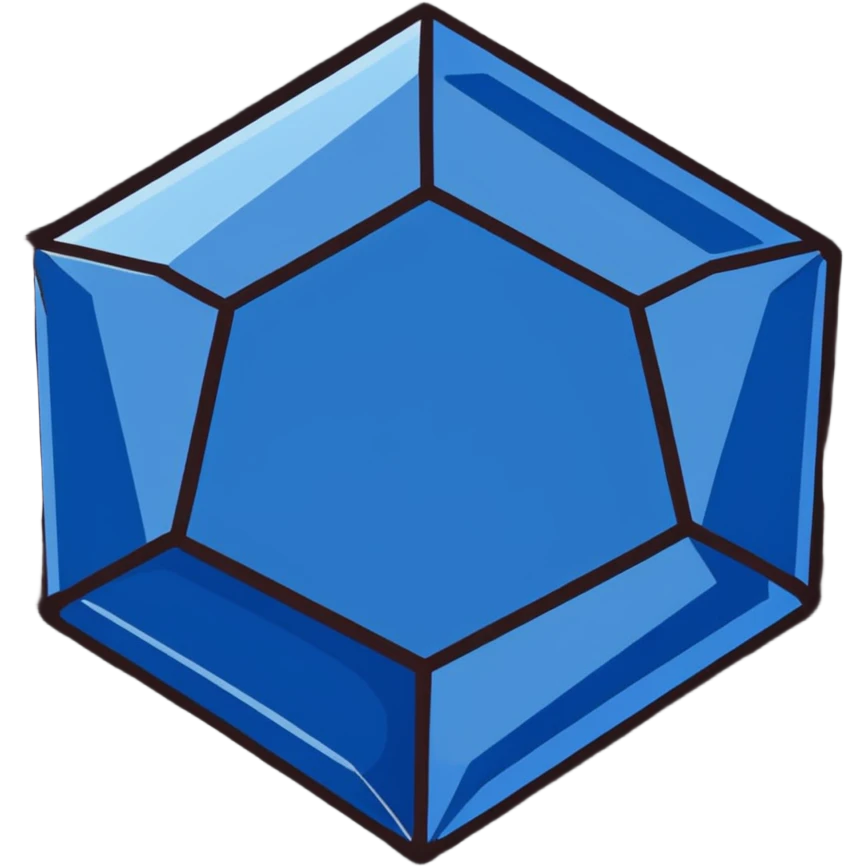 sapphire gemstone with facets emoji
